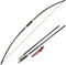 SHARROW Bogenschießen Langbogen Jagdbogen Traditioneller Recurvebogen Pferdebogen Takedown Englischer Longbow 25-100lbs Taktischer Überlebensbogen für Erwachsene (35lbs, Typ 1)