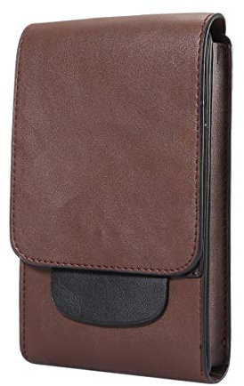 Sac de Téléphone Portable, Petit Pochette de Ceinture de Smartphone, 6.9 Homme Femme PU Cuir Étui Universel pour Téléphone Portable Portefeuille Pochette Porte Carte Holster Sacoche Ceinture Travail