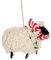 Sass & Belle Hängende Dekoration Schaf im Schal, Filz-Dekoration, Wolle, Weihnachten, Weihnachtsbaum schmücken