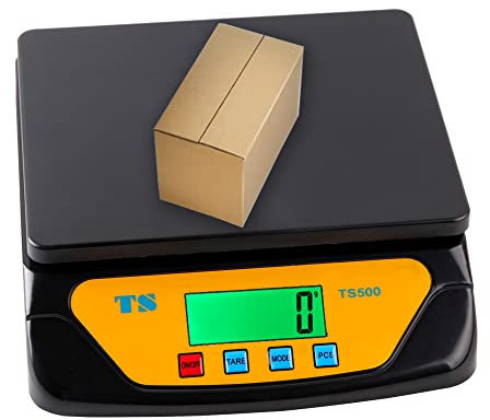 Postwaage, präzise digitale Versandwaage, 30 kg, 1 g, hintergrundbeleuchtetes LCD-Display, digitale Waage für Pakete, Buchstaben, Lebensmittel g/oz/lb/kg/tl/ct Umwandlung (schwarz)