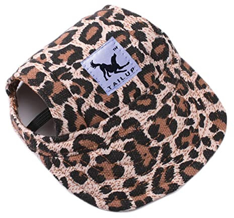 Uposao Baseballmütze für Haustiere - Hunde Baseball Cap mit Sonnenschutz, Sommer Reise Hut für Outdoor Sport - Hundecap mit Ohrlöcher und Verstellbarem Kinnriemen für Hunde, Katzen