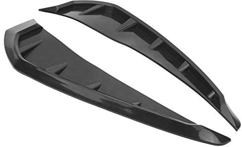 Pegatina de Ventilación Lateral para Guardabarros de Coche, Pegatinas de Decoración para el Exterior del Coche (negro brillante)