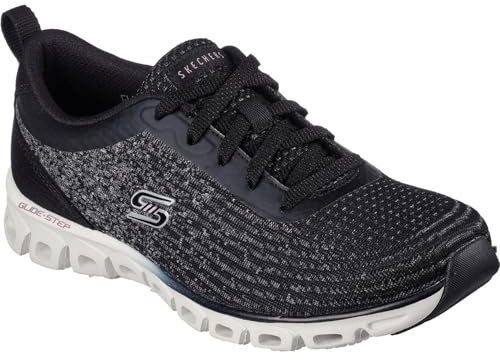 Skechers Glide-Step Head Start Damen Sneakers 104325 BKW schwarz