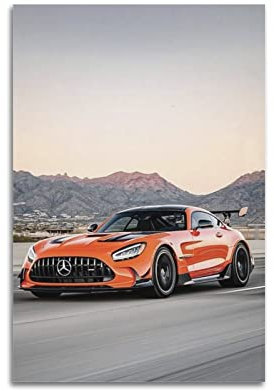 Luxus-Poster Super Racing, Amg C63 Black Serie, Hochleistungs-Poster, dekoratives Gemälde, Leinwand, Wandposter und Kunstbild, modernes Familien-Schlafzimmer, Dekoration, Poster, 30 x 45 cm