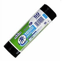 Sacs poubelle - 50 litres - Avec liens de fermeture - Sachet de 10 sacs