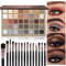 UCANBE Lidschatten Palette 40 Farben mit 15 Pinseln - Eyeshadow Palette Matt und Glitzer Wasserfest, Smokey Make Up Palette Hohe Farbwiedergabe Dauerhaft