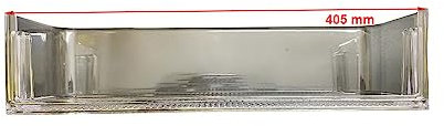 JCSPARES® - Balconcino Porta Bottiglie 405 mm Per Frigorifero Congelatore Compatibile Con Whirlpool Hotpoint ed Ulteriori