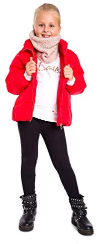 SOFTSAIL Fleece Lined Leggings Girls Children Cotton Kids Leggings Warm School Trousers Kids Fleece Lined Trousers Tights Thermal Pants for Girl, Black 8 Years