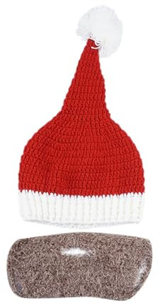 Kobilee Weihnachtsmann Mütze für Erwachsene Ugly Santa Strick Weihnachtsmütze Weihnachtsmützen Unisex Weihnachten Rentier Plüsch Nikolausmütze für Party Santa Hat Wichtelmütze