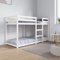 BAZZI Etagenbett 80x200 Hochbett 80x200 Stockbett Hochbett Kinderzimmer Kinderbett Doppelbett Massivholz Kiefer-Weiß-75 x 190 cm