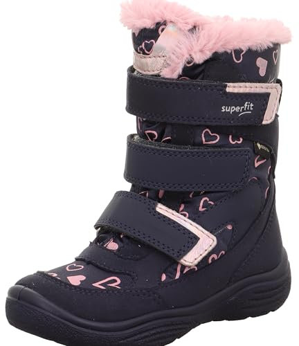 Superfit Crystal, Stivali da neve Bambine e ragazze, Blu Rosa 8020, 35 EU