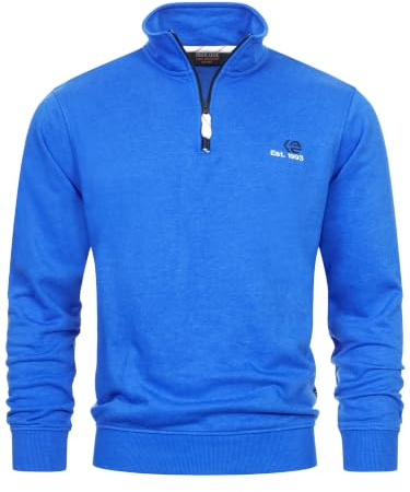 Indicode Herren INCorey Sweatshirt Moderner Herrenpullover mit Stehkragen | Sportlicher Freizeitpulli mit angenehmem Tragegefühl, Herrenpullover, Sweatpullover, Freizeitpulli, Pullover für Männer
