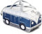 Volkswagen 3A3087318 Sporttasche Tasche Reisetasche, im T1 Bulli Design, blau/weiß