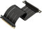 LINKUP - AVA5 PCIE 5.0 Riser-Kabel | RTX5090 RX9070 GPU Bereit | x16 128GB/s Geschwindigkeit | PCIe 4.0 & WRX80/WRX90E Kompatibel | Rechter Winkel, Schwarz 25cm (Gesamtlänge 29cm)