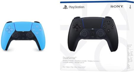 Playstation DualSense Starlight Blue Wireless Controller (PS5) & DualSense Midnight Black Wireless Controller 5