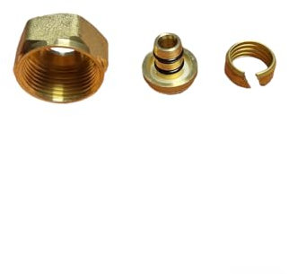 20 Stück Klemmverschraubung 14x2 eurokonus 14 x 2 mm Eurokonus 3/4 Zoll Alpert Heizrohr Klemmringverschraubung Fußbodenheizung 14 x 2