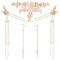 Amabro Lot de 5 épingles à cheveux chinoises en forme de fleur de Hanfu - Accessoires de cheveux pour mariée traditionnelle chinoise - Accessoires pour cheveux pour le quotidien, les fêtes, les