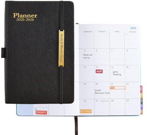 Kalender 2024 2025 a5, Schülerkalender 2024/2025, Schulplaner 2024 2025, Wochenplaner 24/25, Elastisches Dichtungsband | Innentaschen | Farbbandmarker