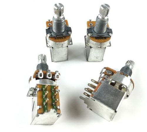 GHJ567RE 1 PC For Alpha 500K Audio Taper Push Pull Switch POT, For Electric Guitar/Bass Potentiometer Volume And Tone Controls A500K/B500K(B500K 1 piece)