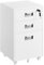 Yaheetech Caisson de Bureau Mobile avec 3 Tiroirs, Verrouillable, Rangement Bureau pour Document A4/Lettre, Dossier Suspendu, Support d'Imprimante à roulettes, 40 cm L × 40 cm l × 66cm, Blanc