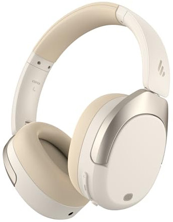 Edifier W830NB Wireless Over Ear Kopfhörer mit -45dB ANC, 94Std. AKKU, LDAC Hi-Res Sound, Spatial Audio, Schnellladung, Bluetooth V5.4 - Elfenbein
