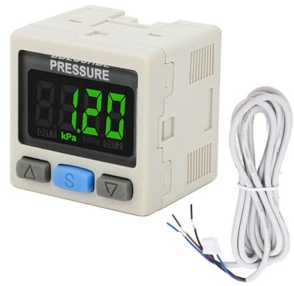 Digitaler Druckschalter DC12-24V Digitaler Luftdruckregler Ventil Vakuum Pneumatischer Regler Schalter