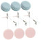 FRCOLOR 30pièces Chiffons De Nettoyage De Forme Macaron Pour Écrans Et Objectifs Lingettes Électroniques Réutilisables Rosées