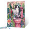 Tucocoo Malen-nach-Zahlen-Set Pinguin auf Toilette, mit Pinseln und Acrylpigmenten auf Leinwand, Gemälde für Erwachsene, lustige Tiere, Badezimmerbild für Zuhause, Wanddekoration, Geschenke, 40x50cm