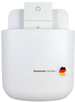 Vindal Multifunktionale Wandhalterung für Fernbedienung, Brille, Handy etc. | selbstklebend (Weiß)