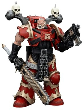 Warhammer 40k Action Figure 1/18 World Eaters Khorne Berzerker with Eviscerator Chainsword 13 cm