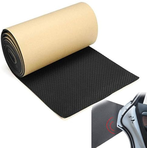 YqsIbth Garage Wall Protector, 4MM EVA Foam Roll Ultra Thick Self Adhesive Foam, Car Auto Van Warehouse Parking Assist, 200 x 20 cm Black