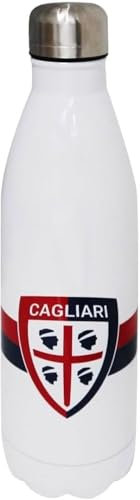 Sfiziosa Gourde thermique 750 ml compatible avec Cagliari Calcio Bianca