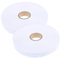 Operitacx 1 Rolle Leeres Etikett Etiketten Papier Kleiden Stoff Beschichtet Logo DIY-größenmarkierungen Leeres Druckband DIY-Code-druckband Unisex-kleidungsgrößenetikett Weiß Nylon