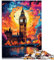jigsaw 1000 pieces for adults Big Ben and London Eye for Jigsaw Puzzle is ideal as gifts for the whole family 19.7 in x29.5 in for 14 year olds