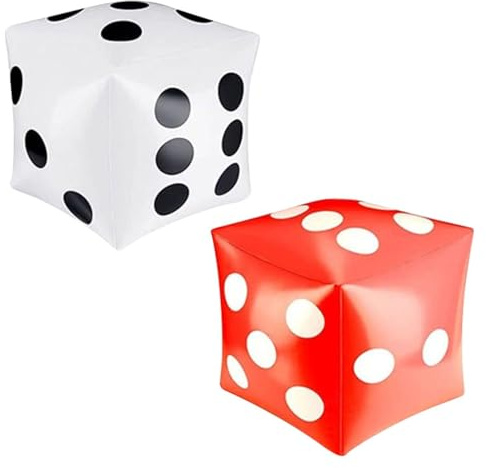 EHDWXVZM 2 Stücke Kreativer Aufblasbarer Würfel, Spielzubehör, Partyversorgungen, Interaktive Spielzeug Für Party, Spielequellen.