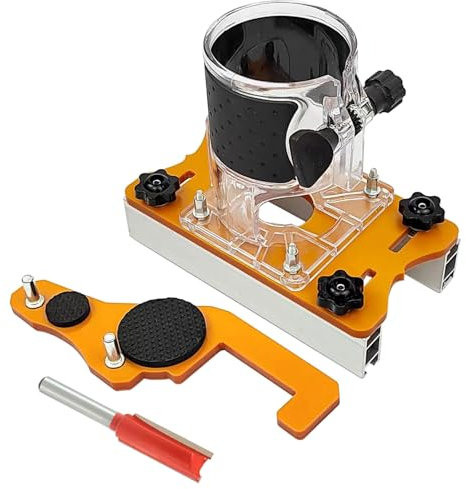 Wood Router Base 2 in 1 Palms Router Base Aluminum Accurate Slotting for Chamfering Grooving Finishing On Wood Trimming Machine Accessory