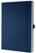 Sigel CO647 Notizbuch A4 liniert blau, Hardcover, 194 nummerierte Seiten, nachhaltiges Papier, mit Inhaltsverzeichnis, Stiftschlaufe, Falttasche, Gummibandverschluss, Conceptum