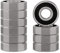 XiKe 607-2RS Kugellager mit Doppeldichtung 7x19x6mm Chromstahl und Vorgeschmiert, 607RS Miniatur-Rillenkugellager, 10er Pack