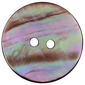 6 Stück echt Perlmutt Knöpfe 2 Löcher weiß cremeweiss bis regenbogen farben schimmernd 20mm