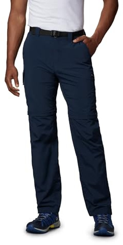 Columbia Silver Ridge wandelbare Herren-Hose, atmungsaktiv, UPF 50 Sonnenschutz, Collegiate Navy, 81 x 71 cm