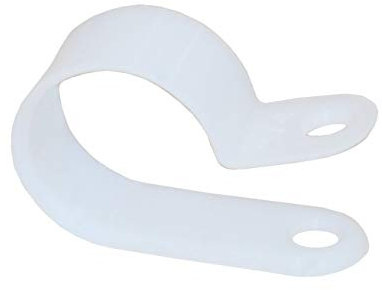 Unbekannt Kunststoffschellen Kabelschellen Rohrschellen (25, 19 mm) - Weiß