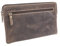 LEAS Banktasche & Geldtasche im Vintage-Style LEAS in Echt-Leder, Dark Cognac - Special-Edition