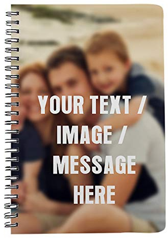 Personalised with Your own Text/Image/Any Name Themed Spiral Bound Journal A5 Notebook,Personal Diary,Blank Diary.