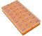 Pillendose 7 Tage 14 Fächer ORANGE Tablettendose Pillenbox Dosierer