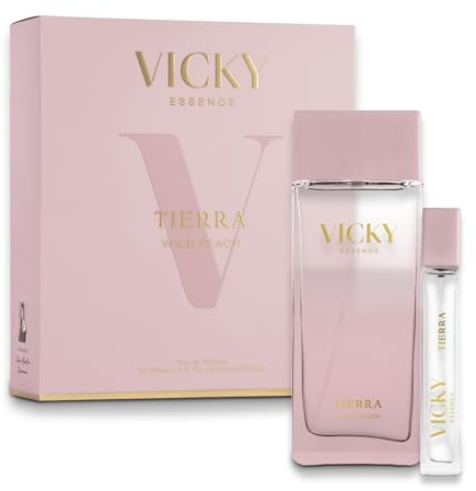 VICKY MARTÍN BERROCAL SET Eau de Toilette Terra 100 ml + EDT 20 ml | Damenduft | orientalischer, blumiger und langlebiger Duft | mit Noten von Birne, Rose und Vanille