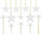 khevga Christbaumschmuck Sterne Porzellan im 12er Set (weiß)