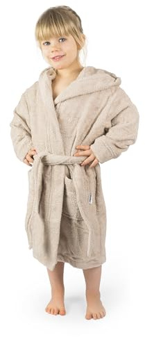 Ehrenkind® Bademantel Kinder mit Kapuze 100% Bio-Baumwolle | Kinderbademantel | Junge Mädchen