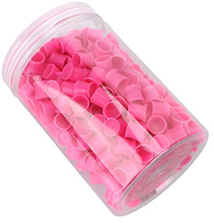 Lot de 300 gobelets à encre jetables en silicone pour sourcils, lèvres, yeux 12 mm