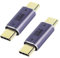 GELRHONR daptador USB C Macho a USB C Macho,Conector USB Tipo-C 40Gbps,Soporta Transmisión de Datos y Carga Rápida PD100W,Dispositivos Thunderbolt 4/3,Video 8k@60Hz (2 Pack)