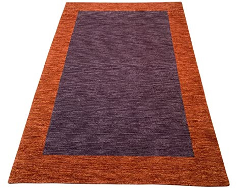Orientteppich Gabbeh Loom Lila Orange Teppich 100% Wolle 165X235 cm Debbich